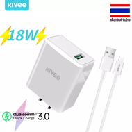 KIVEE หัวชาร์จเร็ว18W หัวชาร์จเร็ว+สายชาร์จ พอตชาร์จไฟ usb charger set หัวชาร์จ usb for OPPO a37OPPO a3s OPPO A5S OPPO a9 2020 vivo v11 pro Vivo V3 Max vivo V15 vivoy53 all Android phone