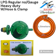 LPG Regulator De Roskas Free Hose Regulator 1.5meters  and Hose clamp Heavy Duty By Rayms