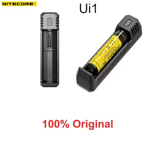 Original NITECORE UI1 Portable USB Li-ion Battery Charger DC 5V/1A 5W Li-ion/IMR 21700 Battery Recha