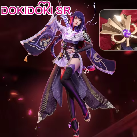 【Ready for Ship】Raiden Shogun Baal Cosplay Costume Genshin Impact DokiDoki-SR Women Shogun Raiden Ei