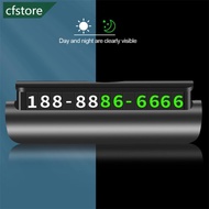 CFSTORE Car Phone Number Plate Car Sticker Hidden Luminous Car Styling Temporary Parking Card E9K3