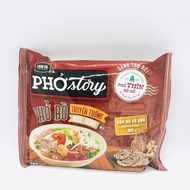1 Gói CHIN-SU PHỞ BÒ (có thịt) Chinsu Thin Bo Ho Story beef noodle Package with flavor beef