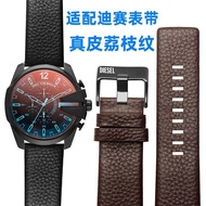 Diesel Diesel Genuine Leather Strap Men DZ4323/1657/4318 Lychee Pattern Leather Strap 24 26mm Watch Accessories