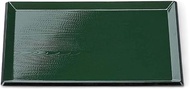 J-kitchens Obon Shake4 Rikyu Tray (Bon Tray, Bon), Green, Black, 16.5 inches (42 cm), Lacquer (ABS R