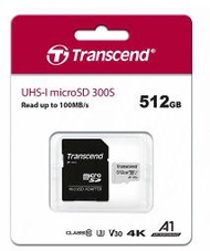 創見 USD300S 512G 512GB microSD記憶卡 TS512GUSD300S(含轉卡)