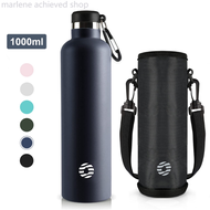 FJbottle ขวดน้ํา 750 มล./1000 มล. กระติกน้ําเก็บความร้อนแบบ Tumble พร้อมกระเป๋าเก็บความเย็นและร้อนพร
