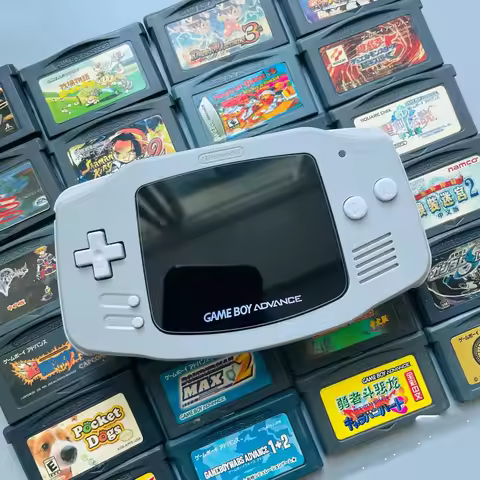 NEW GBA Handheld Game Console Transparent Portable Gamepad Highlight Ips Screen Gamer Console With B