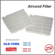 (2pcs) ORIGINAL Old-York/Acson Wall Mounted Aircond Filter # Old-York(YWM10G/YWM15G) # Acson(AWM10G/AWM15G)