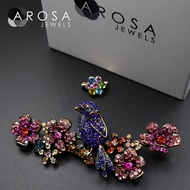 AROSA JEWELS Wildlife Series Bird 2-in-1 set brooch pin kerongsang B9-07 (8.7cm x 3.6cm)