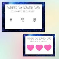 Fathers Day Scratch Cards