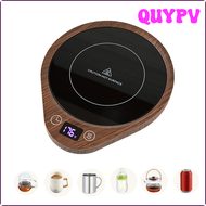 QUYPV 110V/220V เครื่องอุ่นแก้วกาแฟหม้อเก็บความร้อนเตาไฟฟ้าร้อนแผ่นทำความร้อน3เกียร์อุ่นแก้วความร้อน