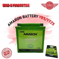 AMARON BATTERY YTZ5 / YB5L FOR YAMAHA LC135 Y15ZR HONDA EX5 DREAM WAVE BATERI MOTOSIKAL