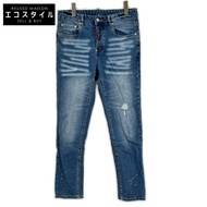 Dsquared2 S79LA0032 靛藍色扣環門襟滑板牛仔褲/滑板風牛仔褲 48碼 [二手]