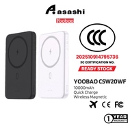 (CCC Certification) Yoobao CSW20WF 10000mAh Wireless Magnetic Fast Charging Mini Power Bank