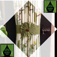 Gorden Import Mewah Tebal model Tali Ikat pita Kupu dan smokring 12 lubang