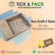 box kraft dus kue nasi parcel hampers 33 x 24 packaging unik