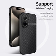 Đối với Redmi A5 4G 5g Xiaomi POCO C71 2025 trường hợp sợi Carbon Ốp da cho redmia5 pococ71 C 71 Vỏ 