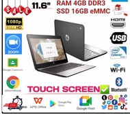 HP CHROMEBOOK 11 G5 EE INTEL N3060 2.48GHz TOUCH SCREEN RAM4GB SSD 32GB STUDENTS LAPTOP