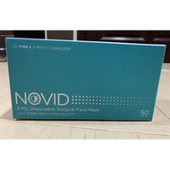 [READY STOCK] NOVID 3 PLY DISPOSABLE FACE MASK 50S BUNDLE WRAP GENUINE WITH NOVID LOGO