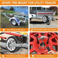 SPT Waterproof Spare Wheel Carriers Double Washer Defense Tool for Camping Trailers