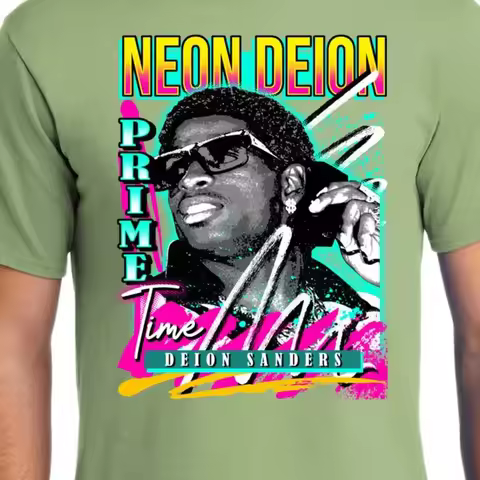 NEW Art Society SWOD NEON DEION PISTACHIO GREEN T Shirt SMALL 6XLARGE LIMITED