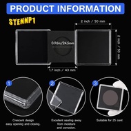 20 Pcs Silver Dollar Coin Holder, 2 x 2 Half Dollar Coin Holder Coin Capsule Coin Snap Plastic Coin 