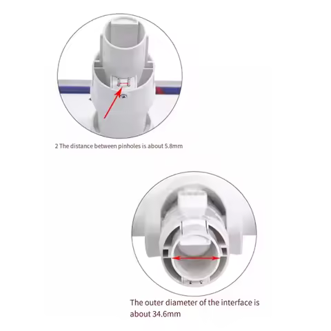 AT02-LED Floor Brush Head For Xiaomi Mijia 1C K10/ Mijia G9 G10 / Dreame V8/V9B/V9P/V11 Vacuum Clean