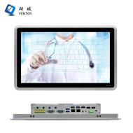 7WBR 15.6 Inch Waterproof Intel J6412 I3 I5 I7 2 Lan 6*RS232 RS485 Dual Display Touch Screen Fanless
