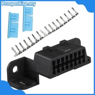 [prosperrise] OBD2 16Pin Connector OBD2 OBD 2 16Pin Female Angle Connector OBD Female Wire Soets OBD