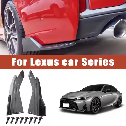 2pcs Rear Bumper Spoiler Lip Splitter Diffuser Anti-Crash Winglet Car Mod For Lexus IS ES GS LS NX R