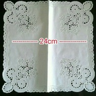 Square paper doyleys lace paper label base