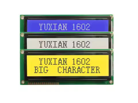 Lcd Module Display 1602 16X2 Large Big Character LCM1602B LC1622 Blue White Green Screen instead WH1