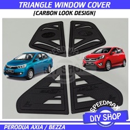 Perodua Axia 2014 2015 Bezza 2016 2017 2018 2019 2020 2021 2022 Rear Side Triangle Window Cover Carb