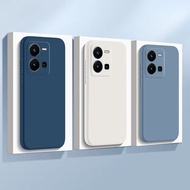 Solid color phone case VIVO Y35 2022 Full Protect Camera Lens Shockproof TPU Jelly Soft cover C7K