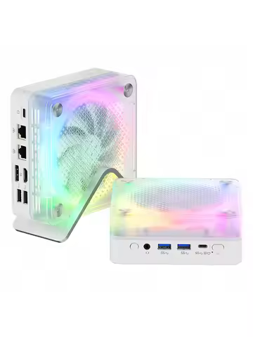 FIREBAT MN56 Mini PC AMD Ryzen 7 CPU DDR5 16GB RAM 512GB SSD Wi-Fi 6 Colourful Desktop Office Gamer 