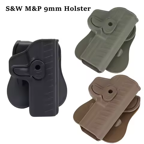 Tactical Quick-Pull Waist Gun Holster for S&W M&P 9mm 360 Degree Rotation Pistol Belt Holster