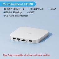 Hagibis USB C ฮับพร้อม M.2 SSD แท่นวางมือถือ Type-C สำหรับ Mac Mini M4/M4 Pro 4K 60Hz USB 3.2Hz Gen2