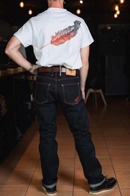 Pinion Denim 24Oz รุ่นอสูร ( JAPAN RED SELVEDGE ) รุ่น Limited Edition มีกระบอกเล็กกระบอกตรงสินค้าแบ
