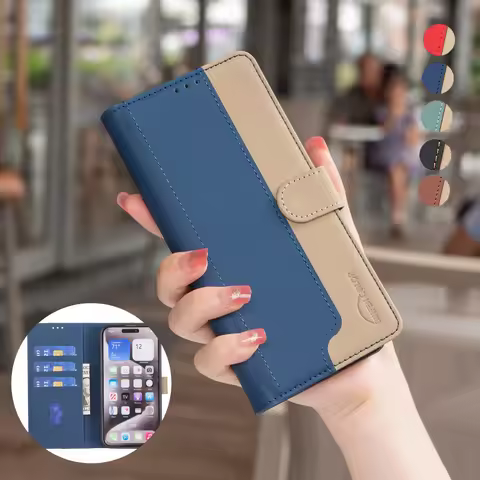 Business Leather Case for Tecno Camon 40 Pro 15 Air 30 4G 5G Spark 5 30C 30 20C Pro Plus GO 2024 Fli