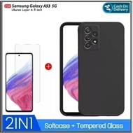 2IN1 PACKAGE Case Samsung A53 5G, A33 5G SoftCase Premium Dove Matte Protection Back Camera Casing S