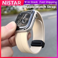 Magnetic Strap For A-p-ple watch ultra band 44mm 45mm 49mm 40mm 41mm 42mm 38mm 45 mm Silicone Bracel