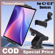 thewoodfamer Suction Cup Tablet Car Phone Holder For Samsung Galaxy Z Fold 4 3 2 Stand Adjustable Mo