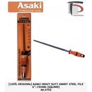 [100% ORIGINAL] ASAKI HEAVY DUTY HANDY STEEL FILE 6”-150MM (SQUARE) AK-3755