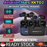SG [In Stock] Monster Original Airmars XKT02 TWS 5.1 Wireless Earphones Bluetooth Earphones HIFI Spo