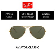 RAY-BAN AVIATOR LARGE METAL - RB3025 001/58 Size 55 -Sunglasses