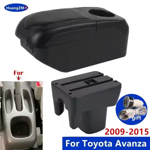 For Toyota Avanza Armrest box For TOYOTA AVANZA 2009-2015 Armrest box Storage Box Internal Retrofit
