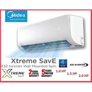 MIDEA AIR COND R32  INVERTER 1 HP / 1.5 HP / 2.0 HP  PENGHAWA DINGIN 冷气机