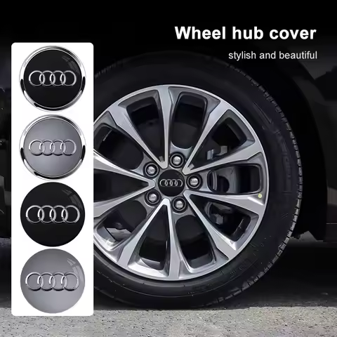 4pcs 60mm 61mm 68mm 69mm Audi Hub Caps Car Wheel Center Caps For Audi A1 A2 A3 A4 A5 A6 A7 A8 S3 S6