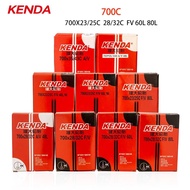 KENDA Bicycle Tires Road Bike Inner Tubes 700C 23C 25C 28C 32C Durable Airtight Butyl Rubber Inside Tyre