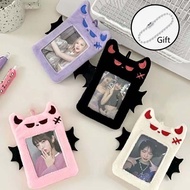 【NEW】Cute Animal Plush Photocard Holder with Keychain 3Inch/2R Kpop Idol Lomo Card Protective Studen
